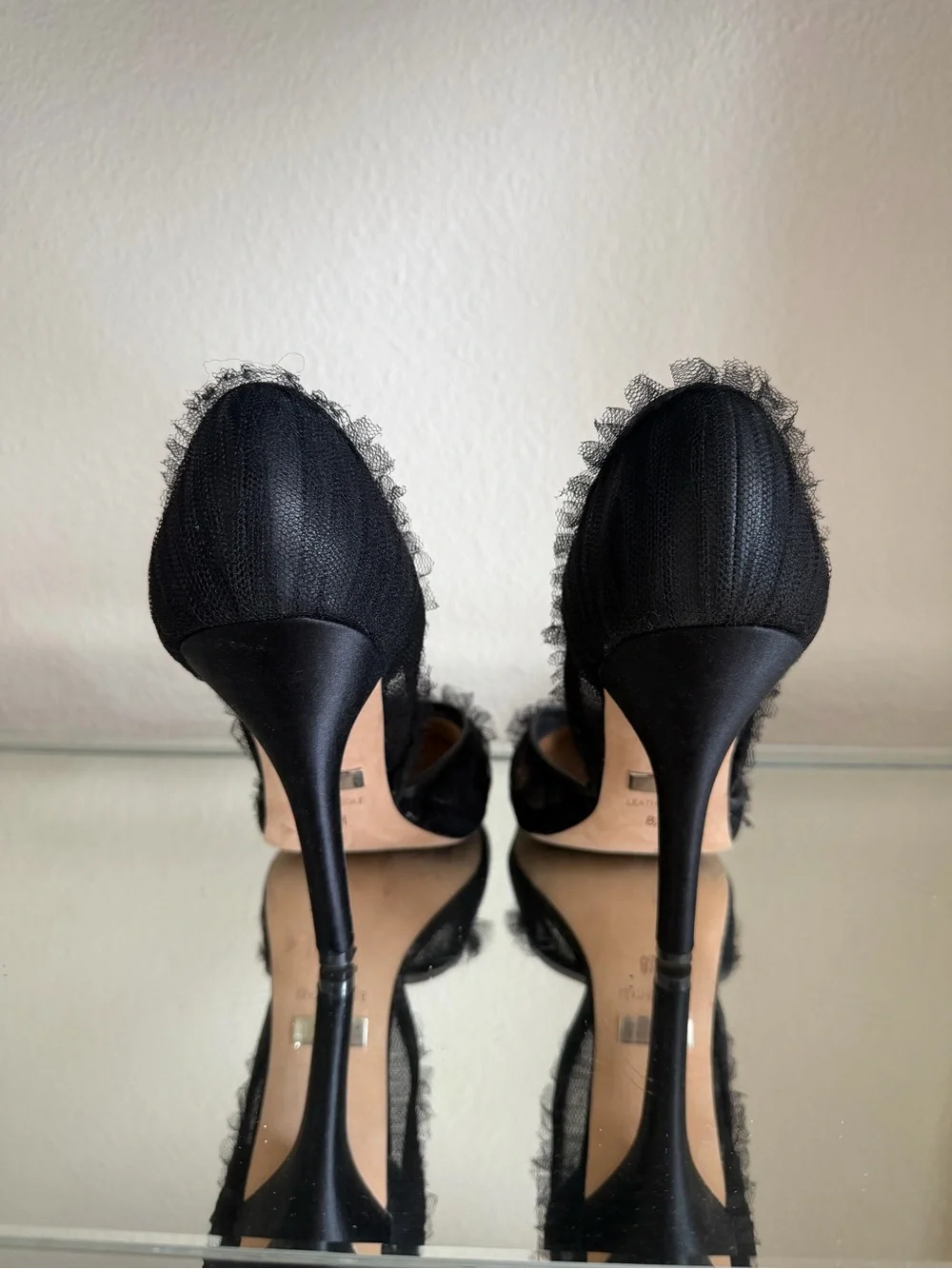 Badgley Mischka Heels 8.5 Badgley Mischka black tule High Heels